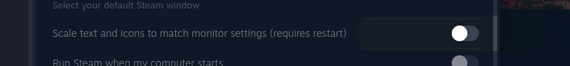 Disabling monitor scale matching checkbox