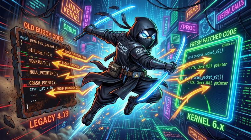 Ninja penguin intercepting function call arrows with katana swords